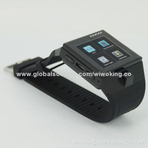 Watch Mobile Phone with Google's Android and Bluetooth Smartphone Design, 850/900/1,800/1,900MHz